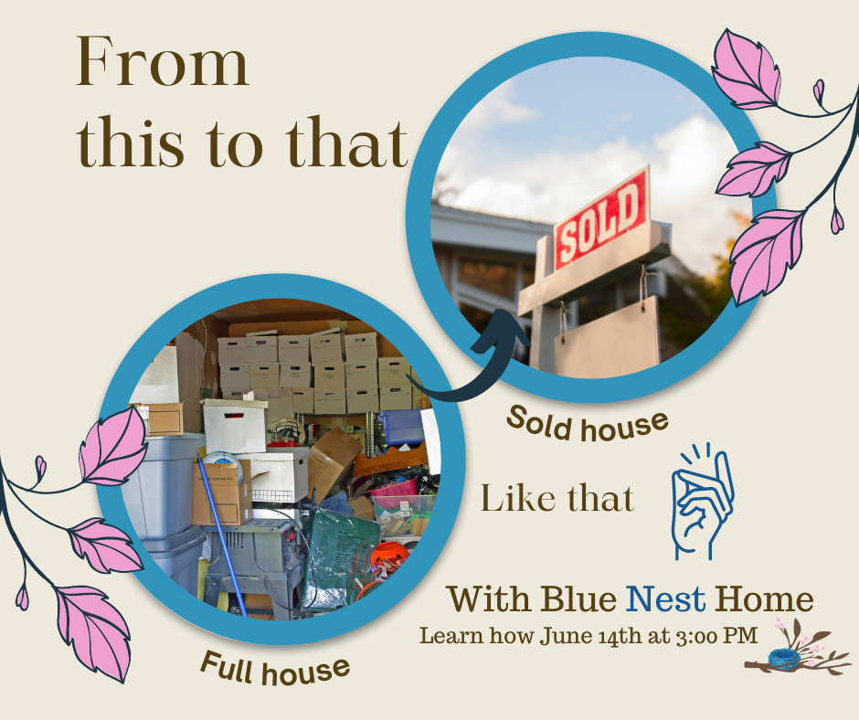 graphic showing how to sell homes faster with blue nest home for real estate agents