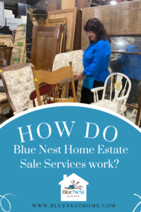 Blue Nest Home organizer in home with estate sale services