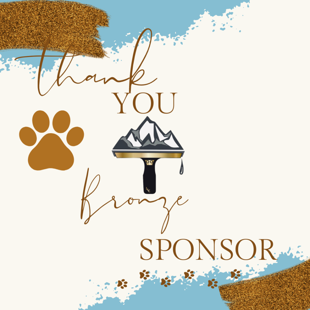 text saying thank you bronze sponsor with Pristine Windows logo, sponsor or Kitsap Humane Society clear-out