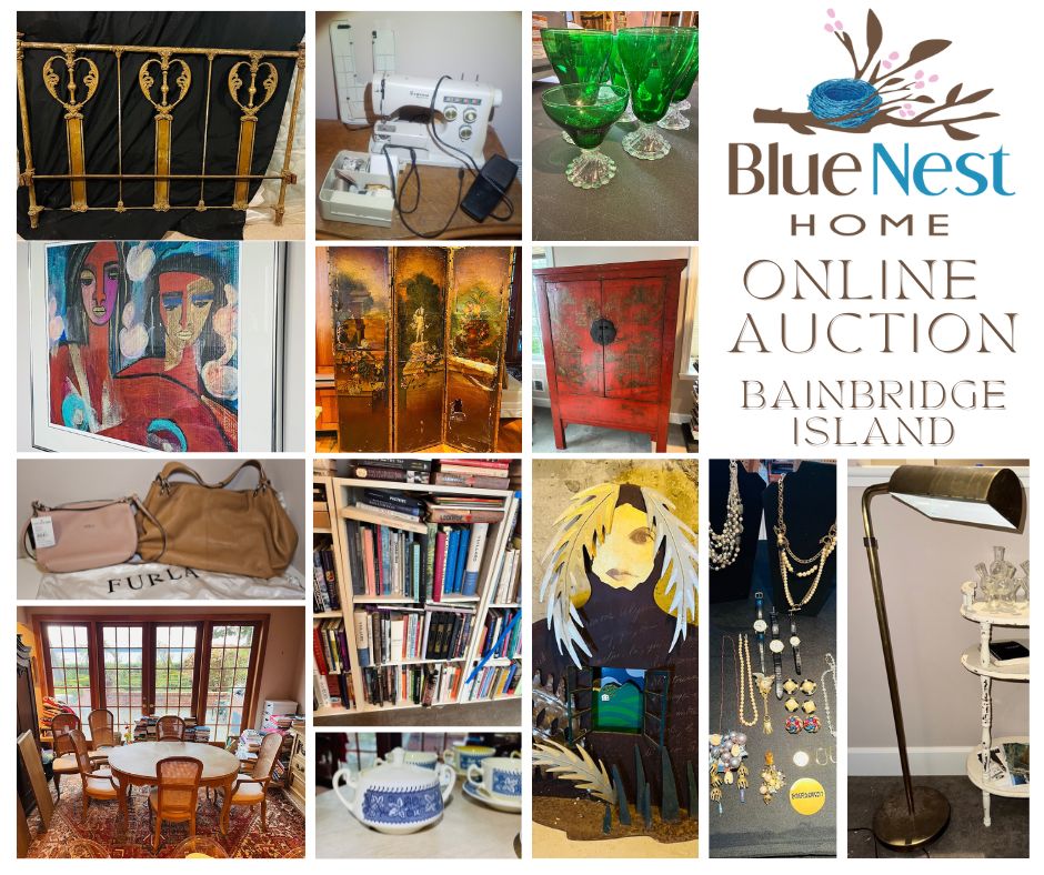 bainbridge island blue nest home online auction estate sale